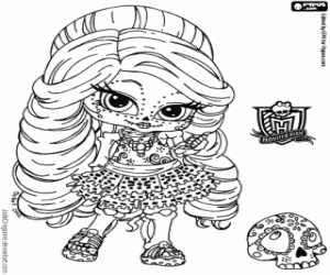 Omalovánka Baby Skelita, Monster High Baby