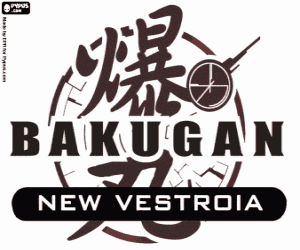 Omalovánka Bakugan New Vestroia Logo