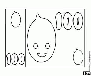 Omalovánka Bankovka 100, banka Pypus