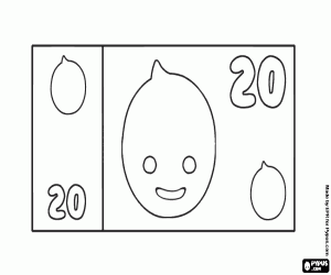 Omalovánka Bankovka 20 Pypus