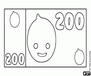 Omalovánka Bankovka Pypus 200