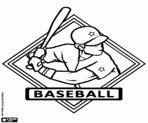 Omalovánka Baseball logo