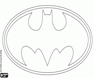 Omalovánka Batman logo