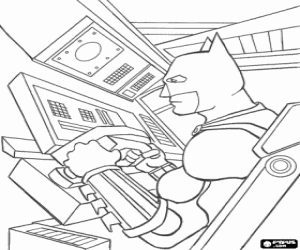 Omalovánka Batman v Batmobile