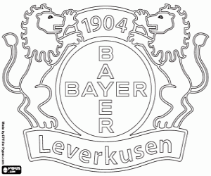 Omalovánka Bayer Leverkusen logo