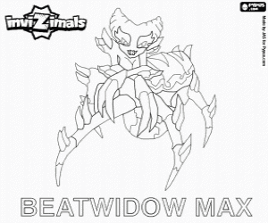 Omalovánka Beatwidow Max, Invizimals