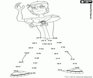 Omalovánka Ben 10 Omniverse, tečka tečka