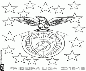 Omalovánka Benfica Lisabon, mistr 2015-2016