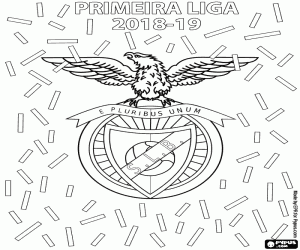 Omalovánka Benfica, mistr 2018 – 2019