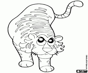 Omalovánka Bengálský tygr