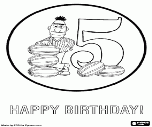 Omalovánka Bert a pět melounů na 5 let