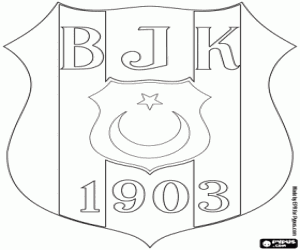 Omalovánka Besiktas štít