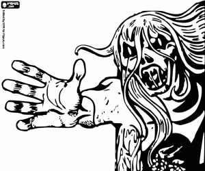 Omalovánka Bestie na Halloween