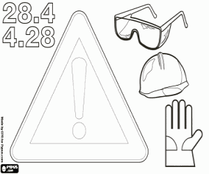 Omalovánka Bezpečnost a ochranu zdraví při práci