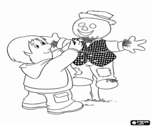 Omalovánka Bill Thompson a strašák