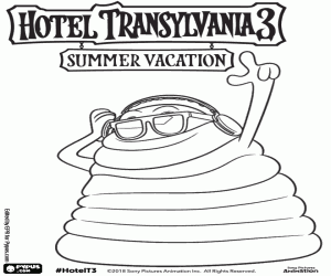 Omalovánka Blobby, gelovité monstrum