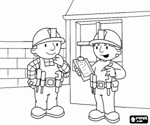 Omalovánka Bob a Wendy organizovat práce