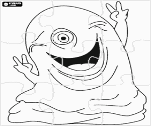 Omalovánka BOB netvor puzzle