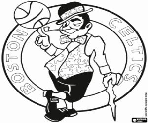 Omalovánka Boston Celtics logo