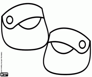 Omalovánka Boty Červené Karkulky