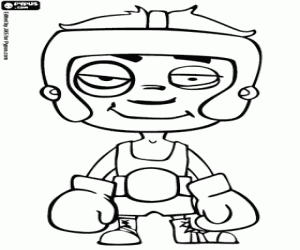 Omalovánka Boxer po boji