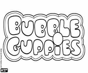 Omalovánka Bubble Guppies logo