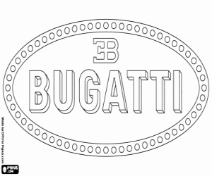 Omalovánka Bugatti logo