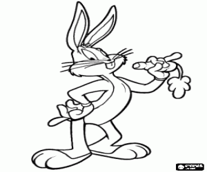Omalovánka Bugs Bunny, Looney Tunes králík