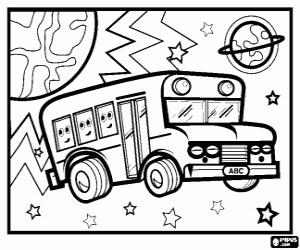 Omalovánka Bus hvězdný