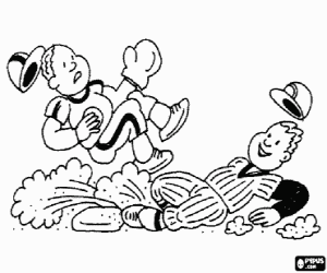 Omalovánka Běžec dosáhl základny