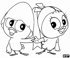 Omalovánka Calimero a Priscilla