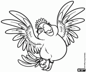 Omalovánka Carla, nejstarší dcera Blu a Jewel