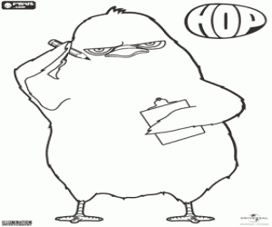 Omalovánka Carlos kuře s papírem a tužkou