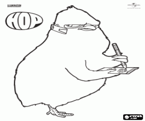 Omalovánka Carlos velikonoční kuřátko