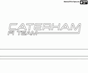 Omalovánka Caterham F1 Team logo