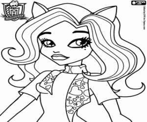 Omalovánka Catrine DeMew, MonsterHigh studentka