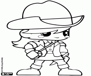 Omalovánka Cestovatel dívka jako Indiana Jones