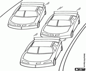 Omalovánka Cestovní automobilový závod