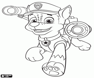 Omalovánka Chase, policejní pes Paw Patrol