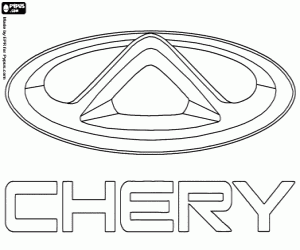 Omalovánka Chery Automobile logo