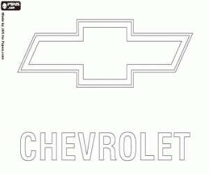 Omalovánka Chevrolet emblém