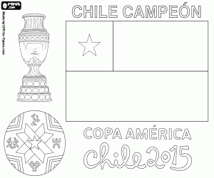 Omalovánka Chile, Copa America 2015 mistr