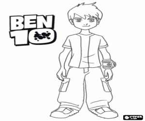Omalovánka Chlapec Ben Tennyson je Ben 10