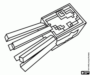 Omalovánka Chobotnice Minecraft, Squid