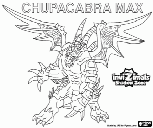 Omalovánka Chupacabra Max, Invizimals Shadow Zone