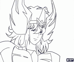 Omalovánka Cignus Hyoga, Saint Seiya