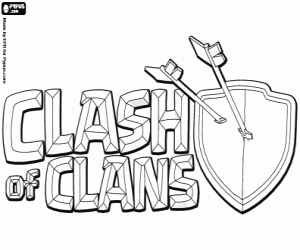 Omalovánka Clash of Clans logo