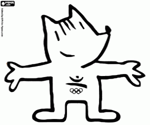 Omalovánka Cobi, maskot z Barcelony 1992