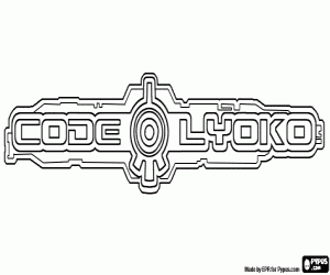 Omalovánka Code Lyoko logo