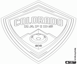 Omalovánka Colorado Rapids štít